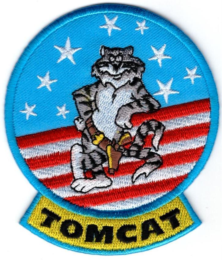 Tomcat Top Gun stoffen opstrijk patch embleem #1, Verzamelen, Kleding en Patronen, Nieuw, Verzenden
