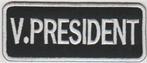 Vice President stoffen opstrijk patch embleem #1, Verzenden, Nieuw