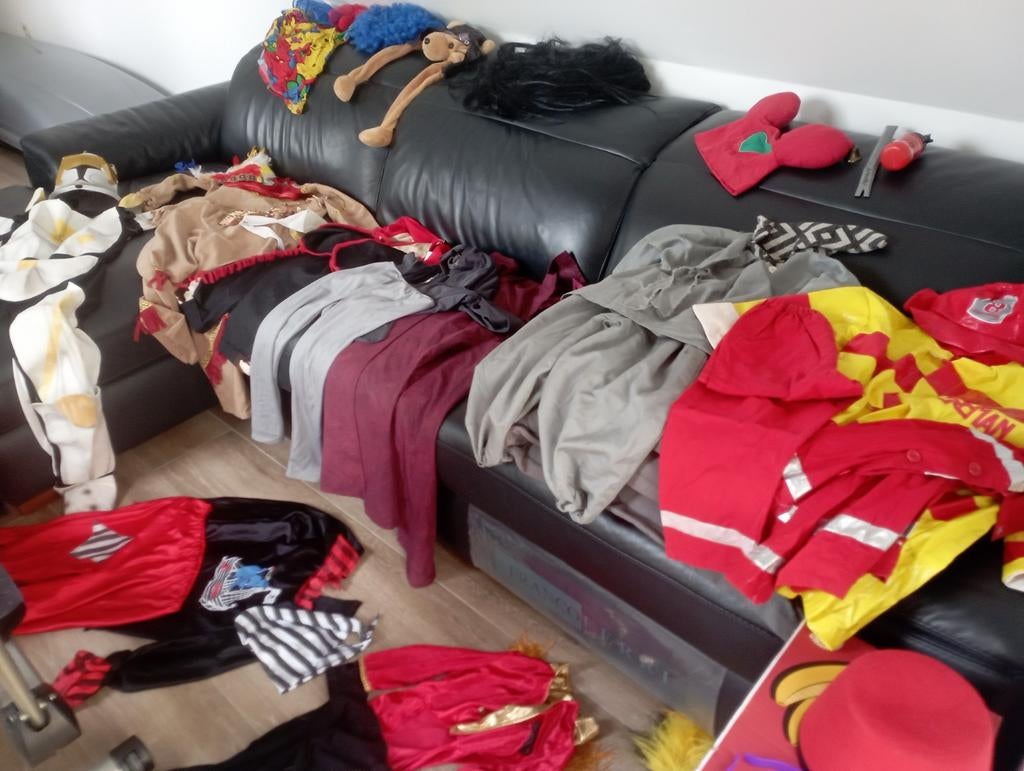 Verkleed, carnaval kinderen, Ophalen