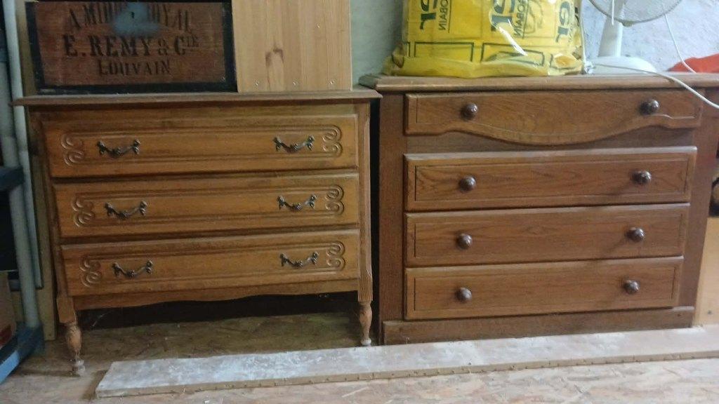 2x Ladenkast,klein kastje,voorkant bed,nachtkast, gratis, Enlèvement, Utilisé, Hout