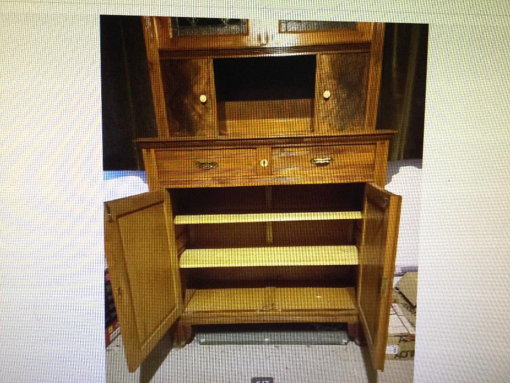 Eik kast, Huis en Inrichting, Ophalen, Gebruikt, Eikenhout, Met deur(en)