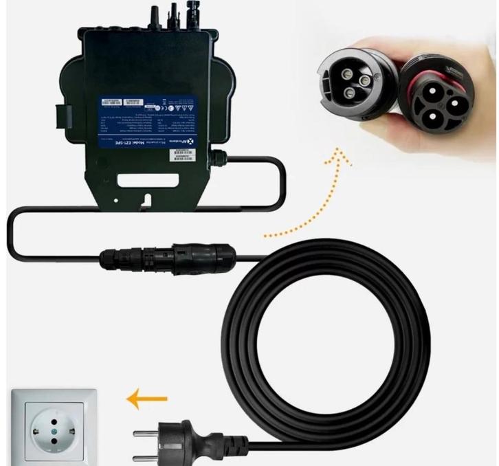 APsystems EZ1-M micro-omvormer/800 Watt, voor 2 zonnepanelen, Doe-het-zelf en Bouw, Zonnepanelen en Toebehoren, Zo goed als nieuw