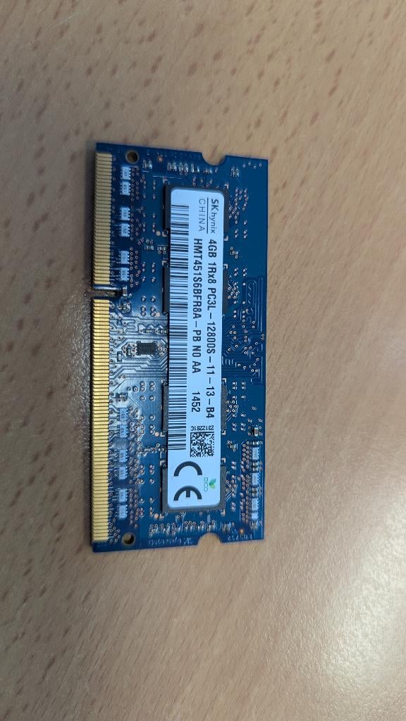 SK Hynix 4GB DDR3L SO-DIMM RAM-module voor laptops., Computers en Software, RAM geheugen, Gebruikt, DDR3, Ophalen of Verzenden