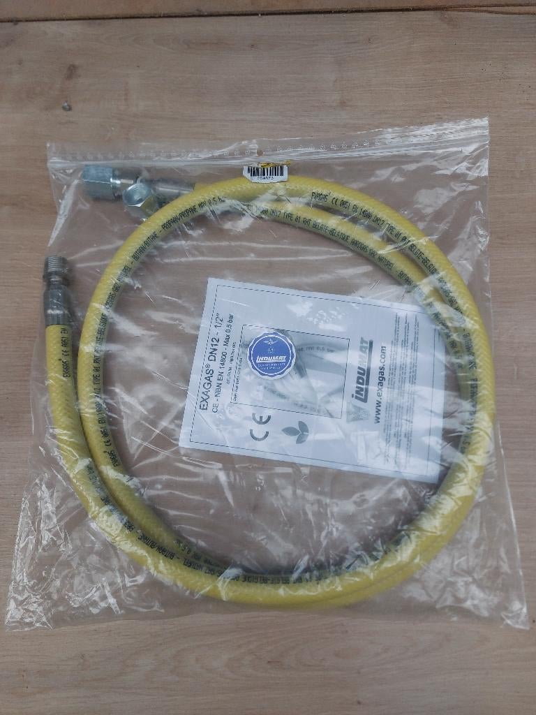 Gasflexibel, gasslang 1,5m en 2m, Ophalen, Overige materialen, Overige typen, Nieuw