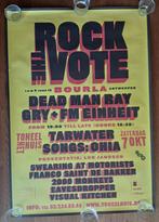 Affiche Rock The Vote (Dead Man Ray, Tarwater, ...), Verzamelen, Ophalen of Verzenden