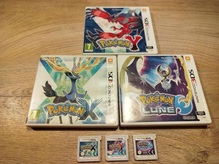 Pokemon X, Y, Lune, Nintendo 3DS – complet, boîte – lot, Consoles de jeu & Jeux vidéo, Jeux | Nintendo 2DS & 3DS, Utilisé, Jeu de rôle (Role Playing Game)