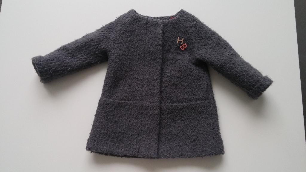 Grijze winterjas maat 86 van Hampton Bays, Kinderen en Baby's, Babykleding | Maat 86, Zo goed als nieuw, Meisje, Jasje, Ophalen of Verzenden