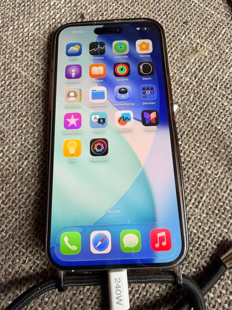 iPhone 15 Pro Max, 256 Go, argent, Télécoms, Téléphonie mobile | Apple iPhone, Enlèvement, Comme neuf, 256 GB, IPhone 15