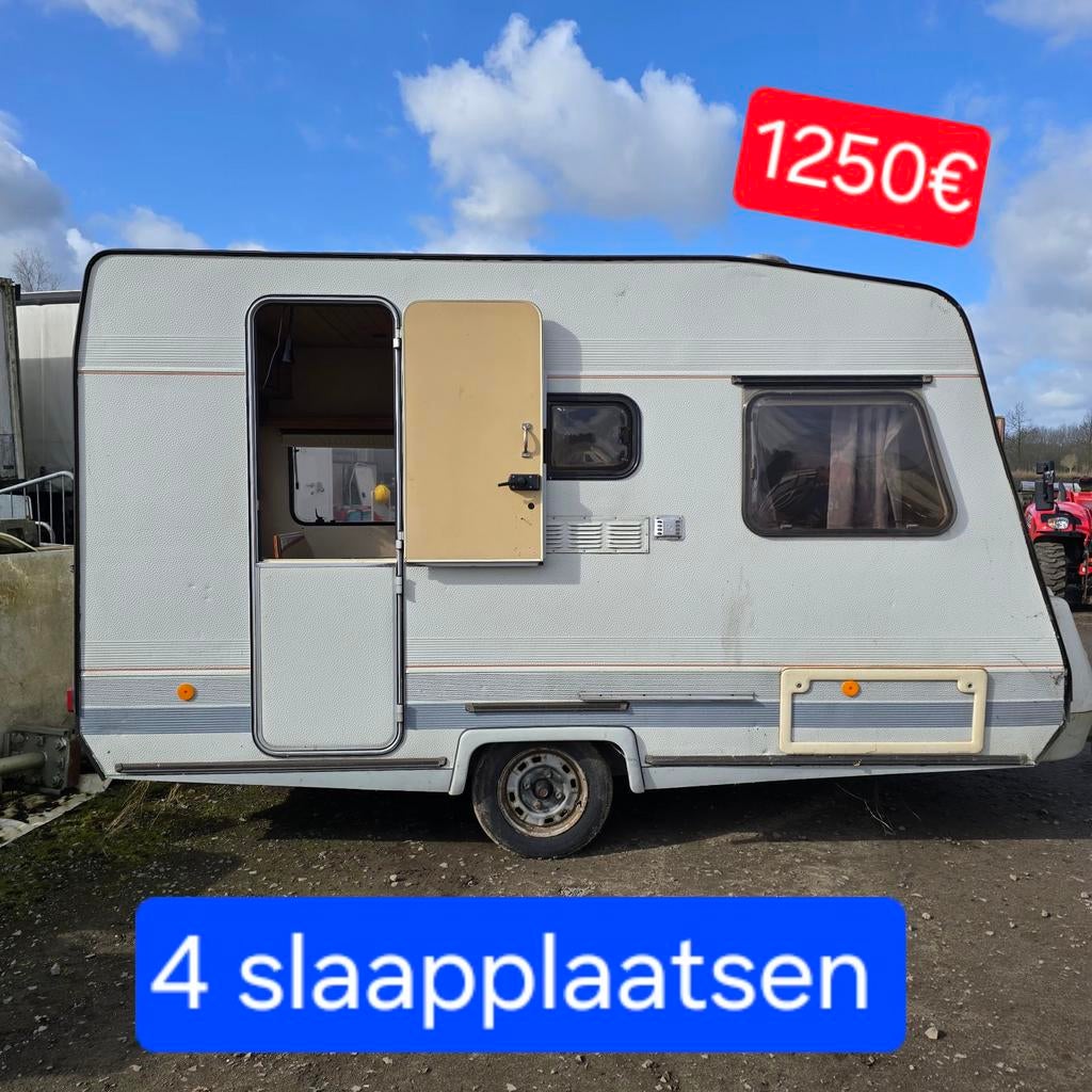 24 caravan 750kg werfkeet foodtruck pipowagen chassis bouw, Caravans en Kamperen, Caravans, Bedrijf, Ophalen