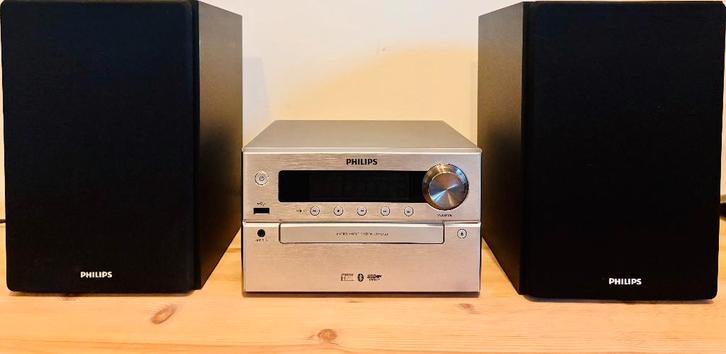 Philips BTM5120 hifi-systeem — BT, CD, USB, radio + telecom., Audio, Tv en Foto, Stereoketens, Gebruikt, Cd-speler, Tuner of Radio