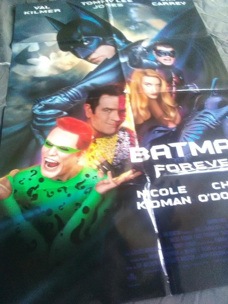 Ancienne affiche de cinéma Batman 1995, Enlèvement, Utilisé, Film, Affiche