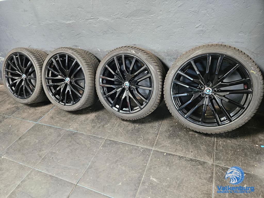 6-7mm! Originele BMW X5 X6 G05 G06 Style 742M 22 inch zwart, Pneus et Jantes, Pneus hiver, Véhicule de tourisme, 275 mm