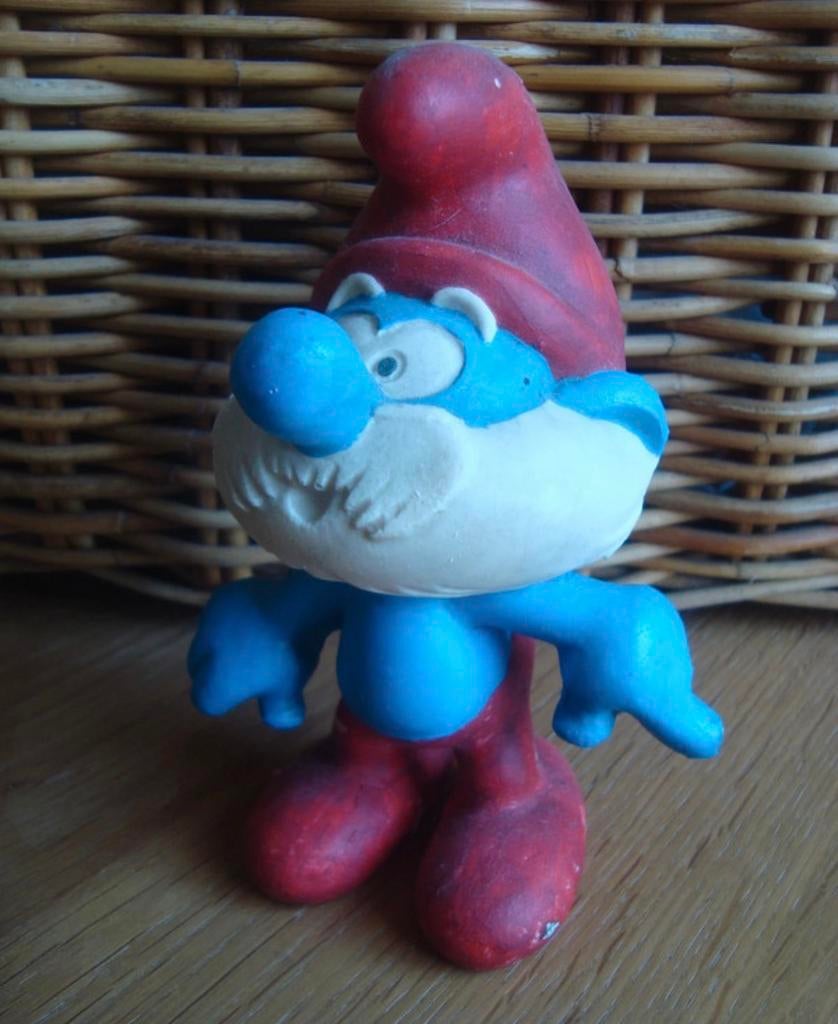 Vintage Smurfen Chicken Sica 1960, Verzamelen, Smurfen, Ophalen of Verzenden, Zo goed als nieuw, Grote Smurf