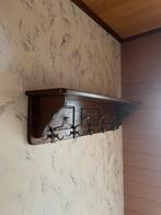 Grote stevige kapstok in eikenhout uitvoering, Enlèvement, Utilisé, Bois, Portemanteau mural