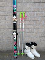 Complete ski-set: skis + stokken + skischoenen maat 35, Ophalen, Gebruikt, Ski, Ski's