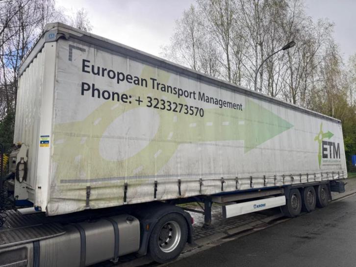 Krone *BELGIAN TRAILER* (bj 2017), Autos, Camions, Entreprise, Achat, Remorques et Semi-remorques, Autres carburants, Blanc, TVA déductible