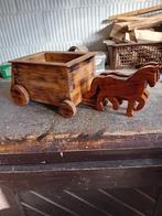 kar met 2 paarden /  grote kar zonder paard, Ophalen, Nieuw