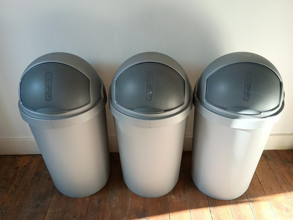 Curver 50l afvalbak 3x, Neuf, Enlèvement, 50 à 75 cm, 40 litres ou plus
