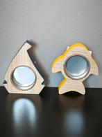 Bougeoirs en bois, Enlèvement ou Envoi, Bougie, Bois, Bleu