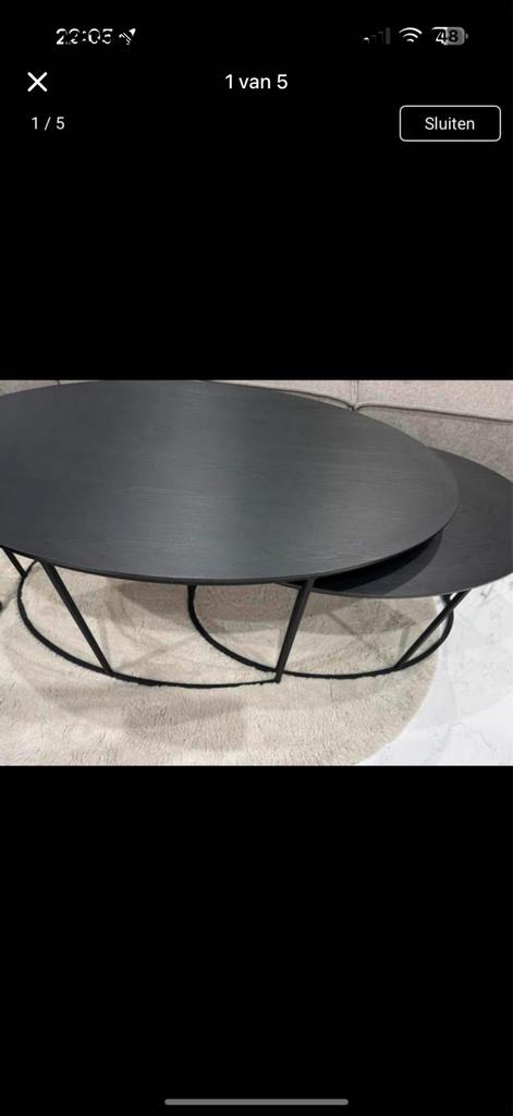 Salontafel 2 delig goede staat kleine gebruiksspoor, Ophalen, Zo goed als nieuw