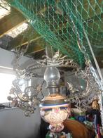 grote zware luster met engelen en schepen als versiering, Antiek en Kunst, Ophalen