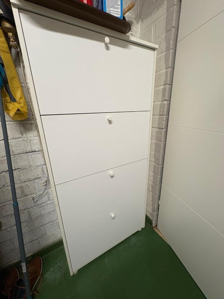 Meuble à chaussures blanc - 70 x 27 x 145 cm, Maison & Meubles, Enlèvement, Comme neuf