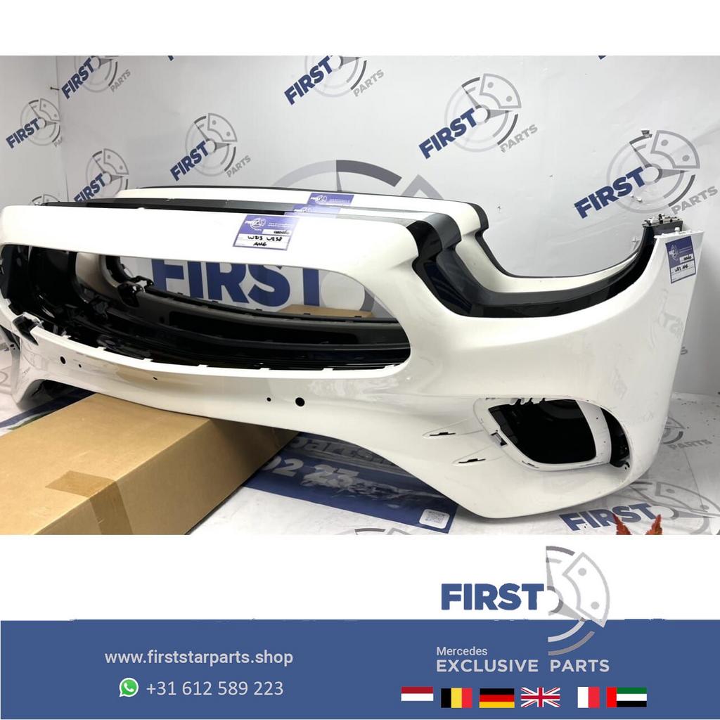 W213 FACELIFT AMG Voorbumper E Klasse 2020-2023 BUMPER WIT Z, Gebruikt, -, Voor, Ophalen of Verzenden