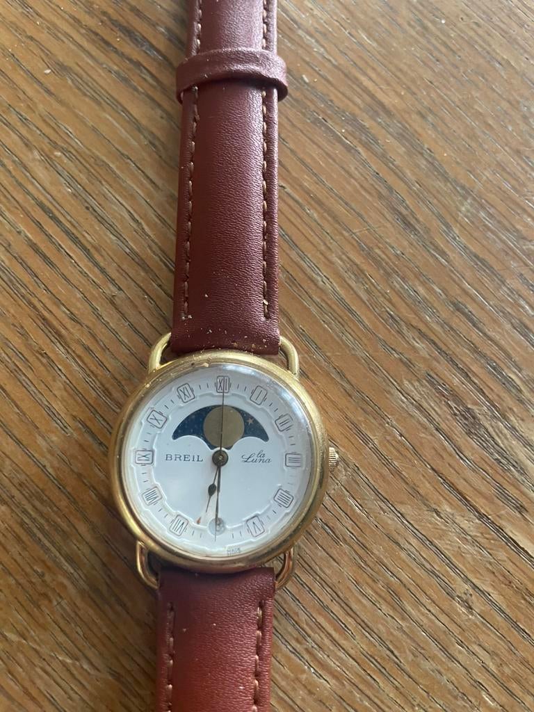 Montre Breill en or 9ct, Enlèvement, Comme neuf, Or, Or