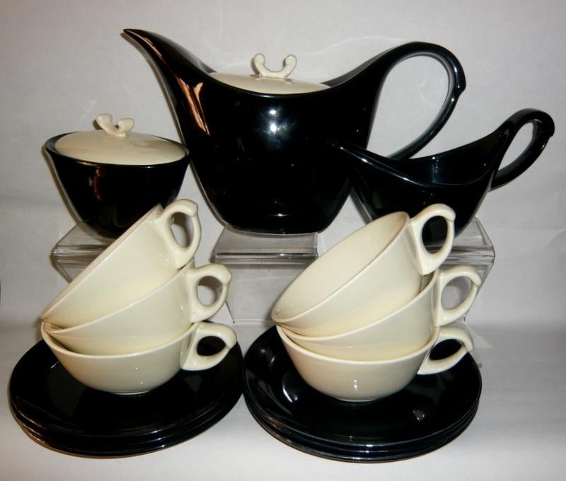 BOCH FRERES KERALUX THEESERVIES BEAUTY LINE 1955, Antiek en Kunst, Antiek | Keramiek en Aardewerk, Ophalen