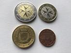 Malta 2 ct - 0,5 - 1 - 2 euro 2008 F in ster, Ophalen of Verzenden, Malta, 2 cent