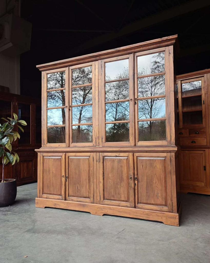 Antieke demontabele winkelkast | Teakhouten buffetkast #2444, Antiquités & Art, Antiquités | Meubles | Armoires, Enlèvement ou Envoi