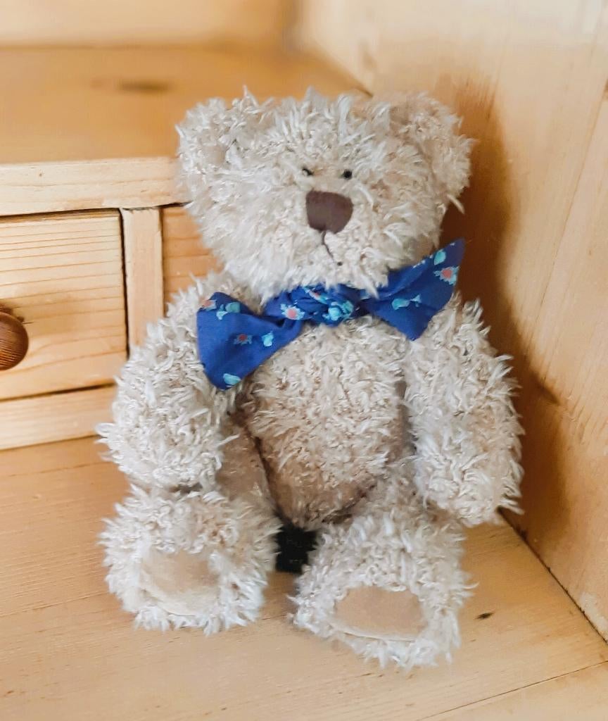 Te koop: Prachtige kleine beer van "Harlington Russ", Verzamelen, Ophalen, Zo goed als nieuw, Stoffen beer, Overige merken