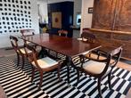 Engelse mahonie eettafel Georgische tijdperk - 10 stoelen, Antiek en Kunst, Ophalen