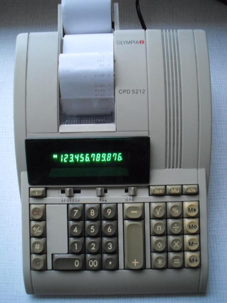 Machine à Calculer Olympia CPD 5212., Antiquités & Art, Antiquités | Bureau & Affaires, Enlèvement