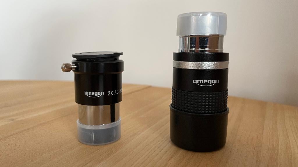 7-21 mm zoomoculair en x2 Barlowlens voor telescoop, Ophalen, Zo goed als nieuw, Onderdelen of Accessoires