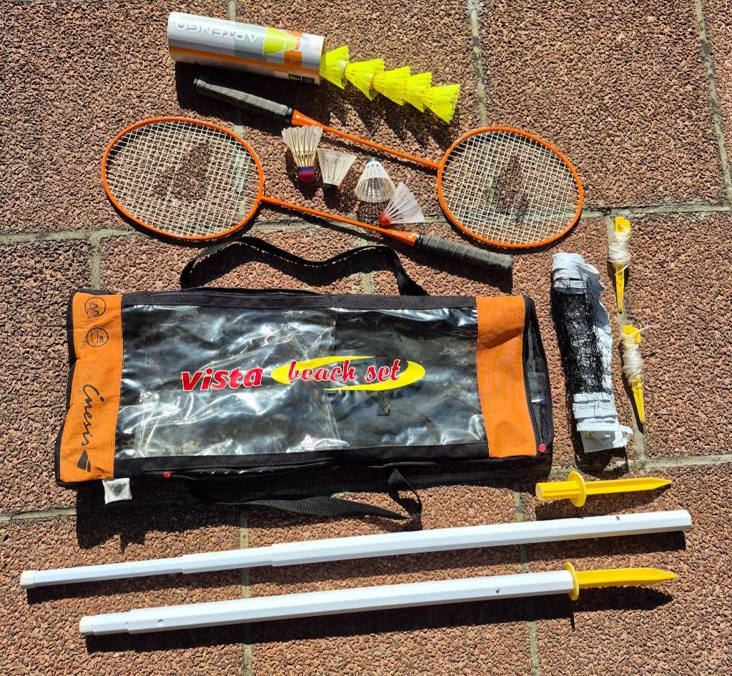 Set de Badmington Raquettes + Volants + Housse, Sports & Fitness, Enlèvement ou Envoi, Utilisé, Sac