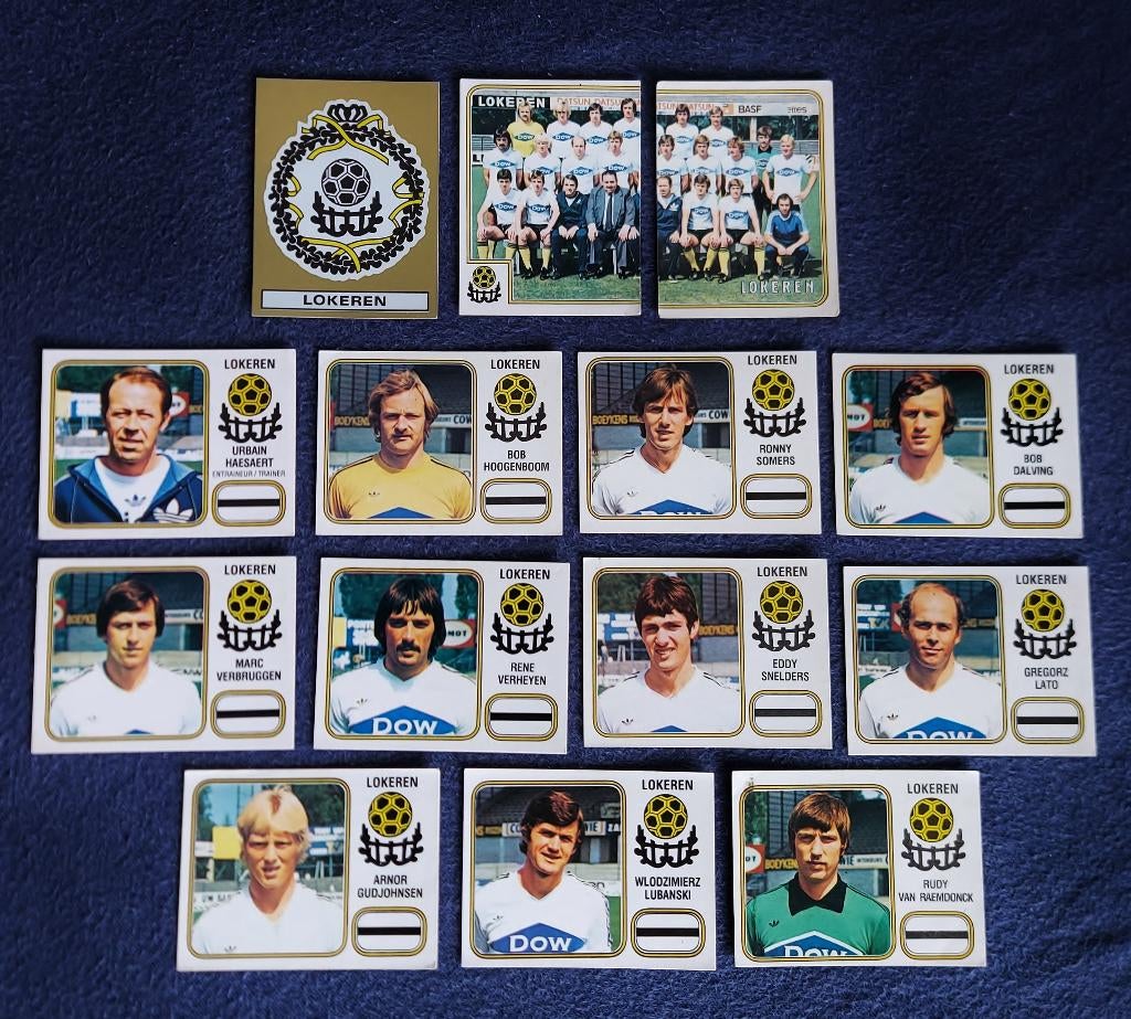 14 versch. Panini stickers voetbal ' FB 1981 - Lokeren ', Enlèvement ou Envoi, Neuf, Plusieurs autocollants