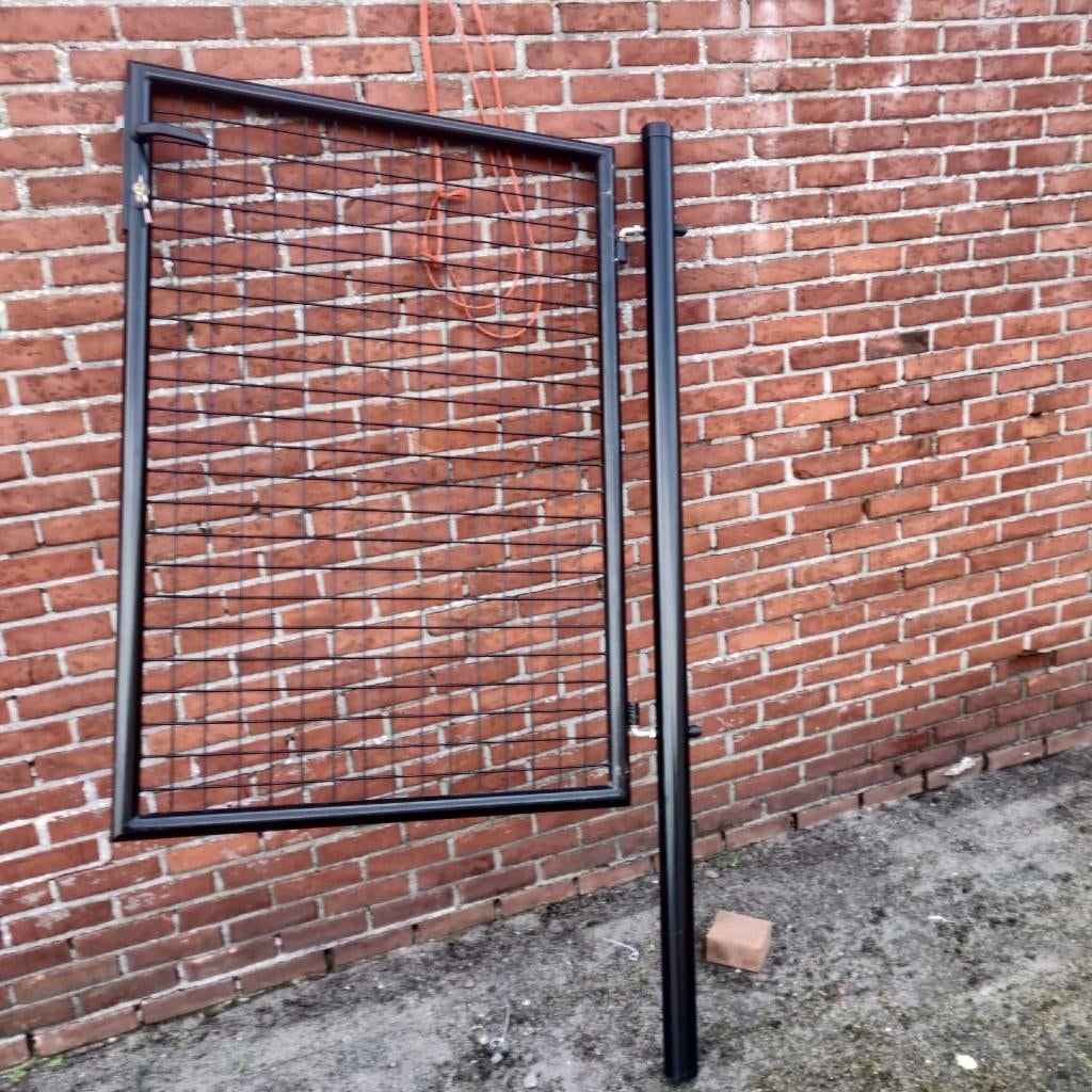 tuinpoort 1.20 m hoog en 1 m br, Jardin & Terrasse, Portes de jardin, Comme neuf, 100 à 150 cm, Enlèvement, Fer