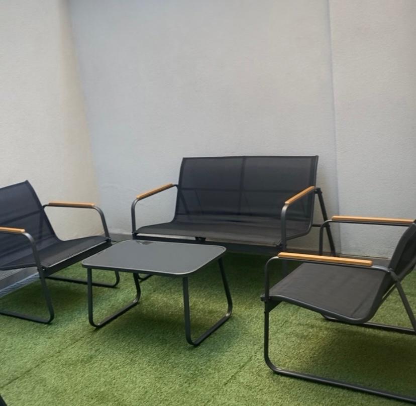 Tuinmeubilair, Ophalen, 4 zitplaatsen, Tuinset, Bank