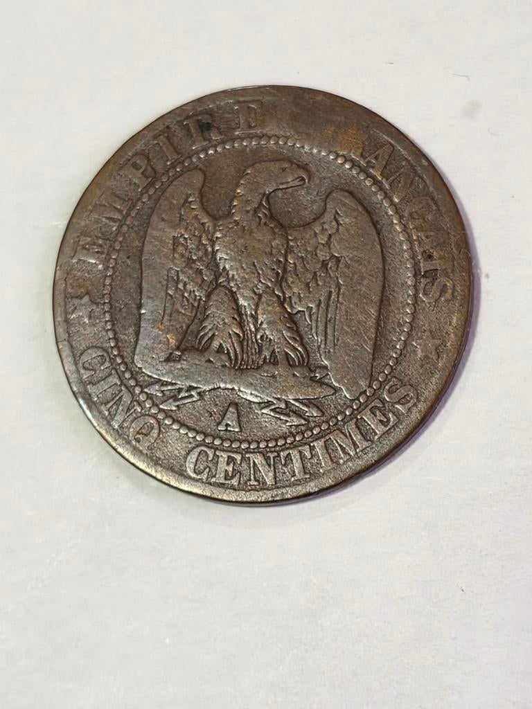 5 cent 1856a Frankrijk, Postzegels en Munten, Munten | Europa | Euromunten, Ophalen of Verzenden, Frankrijk, 5 cent