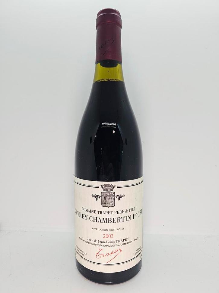 Gevrey-Chambertin 2003 1er cru - Trapet, Verzamelen, Wijnen, Verzenden