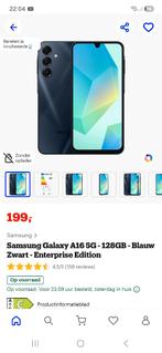 Samsung galaxy a16 5g 128gb kleur donkerblauw, Telecommunicatie, Blauw, Touchscreen, Ophalen of Verzenden, Zo goed als nieuw