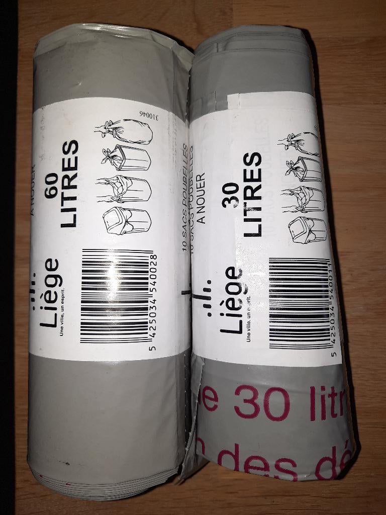 Lot de sac poubelles 30 litres, 30 à 40 litres, Enlèvement, Neuf