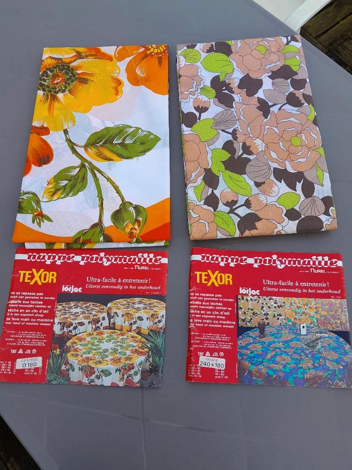 Vintage Nappe Ronde 180 cm Ou Nappe Ovale Neuf, Antiquités & Art, Curiosités & Brocante, Enlèvement ou Envoi