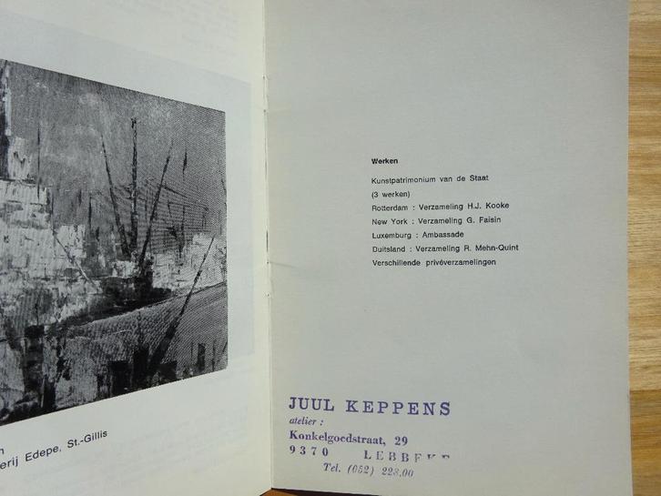 Juul Keppens 60, monografische brochure 1970, Boeken, Kunst en Cultuur | Beeldend, Gelezen, Schilder- en Tekenkunst, Ophalen of Verzenden
