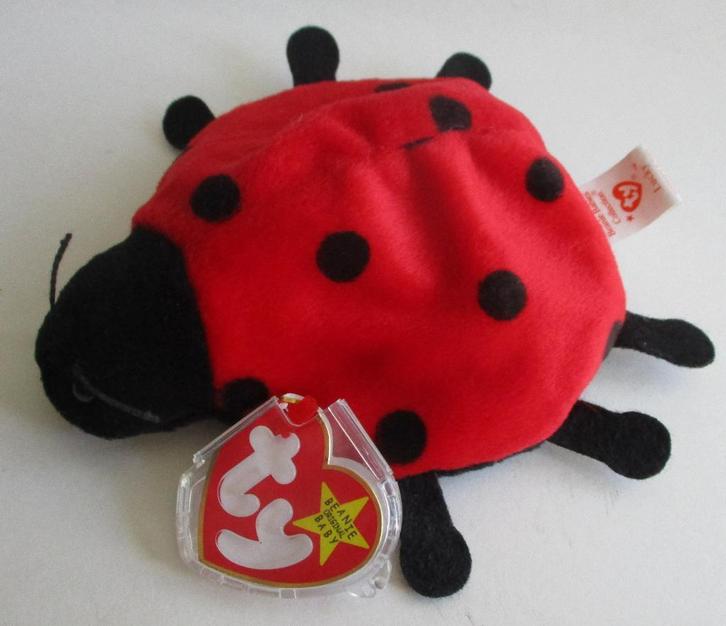 BEANIE BABIES: 16 -LUCKY-LADYBUG- 1995-  LIEVEHEERSBEESTJE, Verzamelen, Complete verzamelingen en Collecties, Verzenden