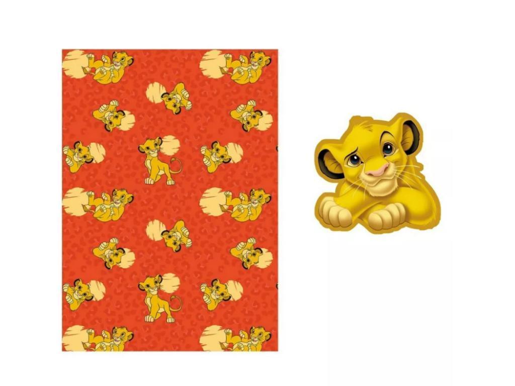 Lion King Fleece Deken met Kussen - Disney, Enlèvement ou Envoi, Neuf, Tapis ou Coussin