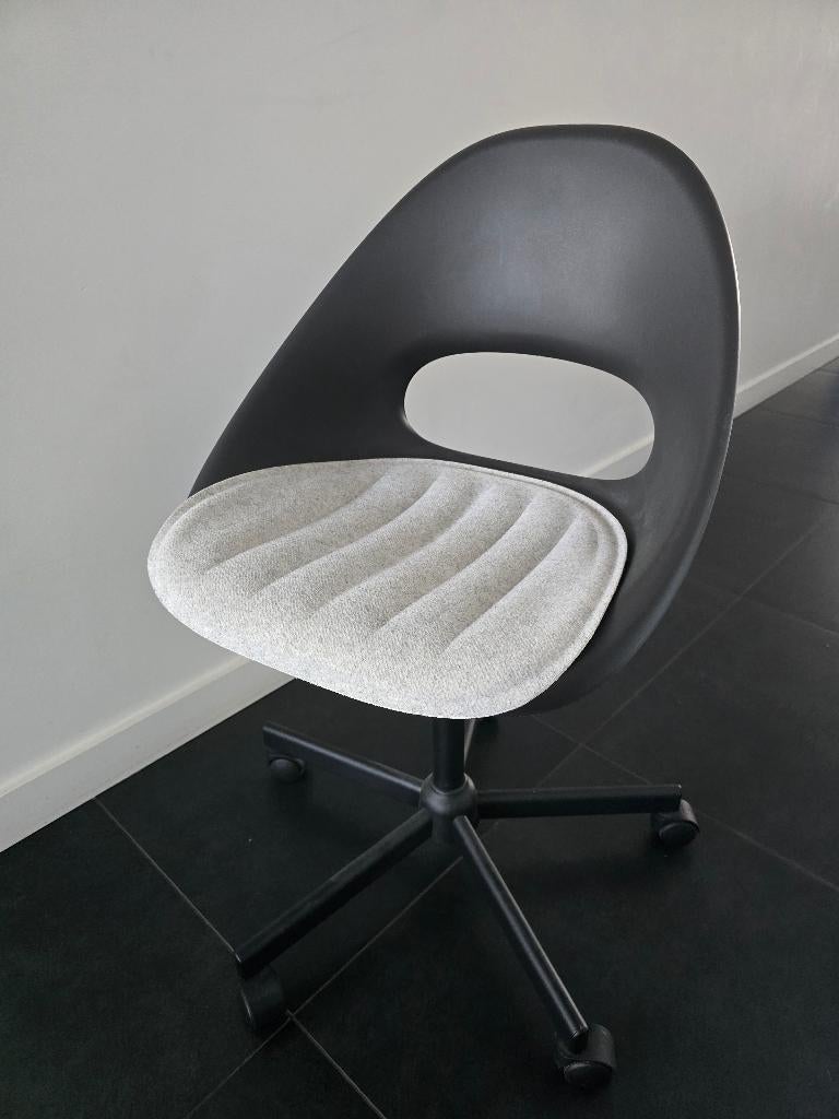 Chaise de bureau IKEA Eldberget + coussin de siège, Maison & Meubles, Chaises de bureau, Comme neuf, Chaise de bureau, Gris, Enlèvement