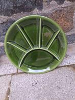 2 groene fondue borden, Ophalen of Verzenden, Zo goed als nieuw, Bord(en)