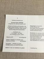 Oud voetballer A.A.GENT, AS OOSTENDE,.. R.LIPPENS +1990, Collections, Envoi, Image pieuse